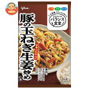 江崎グリコ バランス食堂 豚の玉ねぎ生姜炒めの素 74g×10袋入| 送料無料 一般食品 調味料 素 生姜焼き