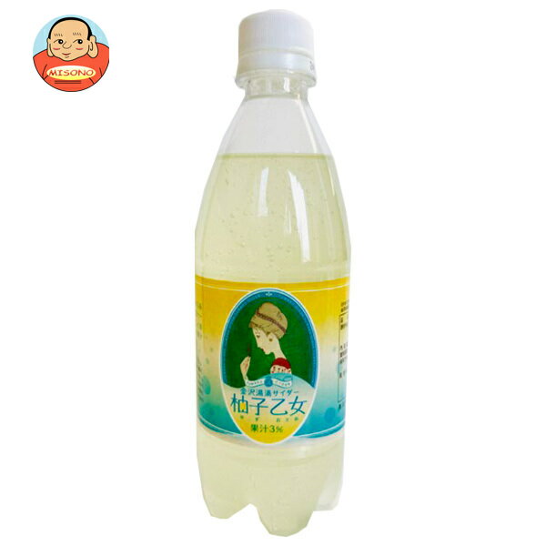 Ante(アンテ) 金沢湯涌サイダー 柚子乙女 500mlペットボトル×24本入×(2ケース)| 送料無料 炭酸 サイダー ゆず 柚子