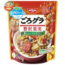 日清シスコ ごろグラ 贅沢果実 280g×6袋入×(2ケース)| 送料無料 グラノーラ シリアル フルーツ 朝食