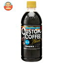 サンガリア カスタムコーヒー ブラック 500mlペットボトル×24本入×(2ケース)| 送料無料 コーヒー 珈琲 無糖 PET