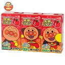 明治 それいけ!アンパンマンの完熟りんご100 125ml紙パック×36(3P×12)本入 メーカー 問屋直送| 送料無料 果実飲料 果汁100% アップル