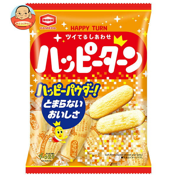 [ポイント5倍！6/27(金)1時59分まで全品対象エントリー&購入]亀田製菓 ハッピーターン 96g×12入 メーカー 問屋直送｜ 送料無料 せんべい お菓子 米菓 おやつ 袋 おつまみ