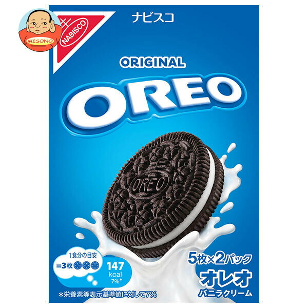 [ポイント5倍！6/27(金)1時59分まで全品対象エントリー&購入]モンデリーズ・ジャパン オレオ バニラクリーム 97g(5枚×2パック)×12箱入｜ 送料無料 お菓子 クッキー OREO