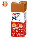 UCC ミルクコーヒー 200ml紙パック×24本入×(2ケース)| 送料無料 コーヒー 珈琲 カフェインレス