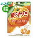 ネコポス 明治 果汁グミ 温州みかん 54g×10袋入| 全国送料無料 お菓子 グミ 袋 オレンジ コラーゲン