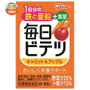 江崎グリコ 毎日ビテツ キャロット&アップル 100ml紙パック×15本入| 送料無料 にんじん りんご 栄養機能食品 鉄 亜鉛 葉酸