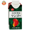 ジューシー トロピカルマンゴー 195ml紙パック×12本入×(2ケース)| 送料無料 果実飲料 果汁 アップルマンゴー