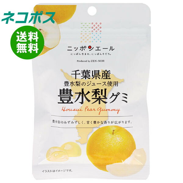 ネコポス JA全農 ニッポンエール 千葉県産豊水梨 グミ 40g×10袋入｜ 全国送料無料 お菓子 グミ 国産 日本産 全農