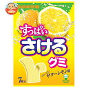 UHA味覚糖 すっぱいさけるグミ サワーレモン味 7枚×10袋入×(2ケース)| 送料無料 お菓子 グミ れもん 檸檬