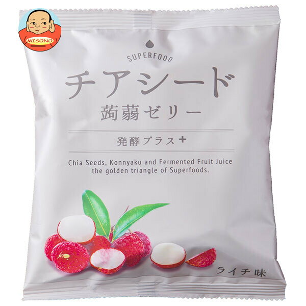 若翔 チアシード 蒟蒻ゼリー 発酵プラス ライチ 10個×12袋入｜ 送料無料 お菓子 こんにゃくゼリー チア..