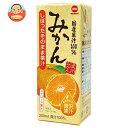毎日牛乳 国産果汁100% みかん 200ml紙パック×24本入| 送料無料 オレンジジュース オレンジ 温州みかん うんしゅうみかん 果汁100%