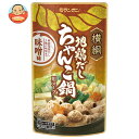 モランボン 横綱 地鶏だしちゃんこ鍋用スープ 味噌味 750g×10袋入| 送料無料 調味料 ストレート 鍋スープ