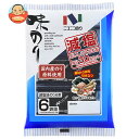 ニコニコのり 減塩味のり 6束 6袋詰(12切5枚)×10袋入×(2ケース)| 送料無料 一般食品 海苔 のり 乾物 味付け海苔
