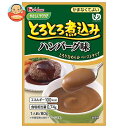 ハウス食品 やさしくラクケア とろとろ煮込みハンバーグ味 80g×40袋入×(2ケース)| 送料無料 ケアフード 介護食品 レトルト
