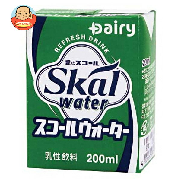 [ポイント5倍！全品対象エントリー&購入]南日本酪農協同 スコールウォーター 200ml紙パック×24本入×(2ケース)｜ 送料無料 スコール 乳性 紙パック デーリー