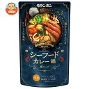 モランボン シーフードカレー鍋用スープ 中辛 750g×10袋入| 送料無料 調味料 ストレート 鍋スープ カレー鍋