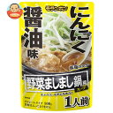 モランボン 野菜ましまし鍋用スープ にんにく醤油味 300g×10袋入×(2ケース)| 送料無料 調味料 ストレート 鍋スープ