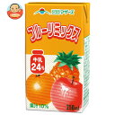 らくのうマザーズ フルーツミックス 250ml紙パック×24本入| 送料無料 ミックス 果汁 牛乳 乳酸 りんご オレンジ
