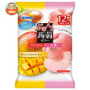 オリヒロ ぷるんと蒟蒻ゼリー マンゴー+白桃 (20g×12個)×12袋入×(2ケース)| 送料無料 お菓子 こんにゃくゼリー ダイエット もも