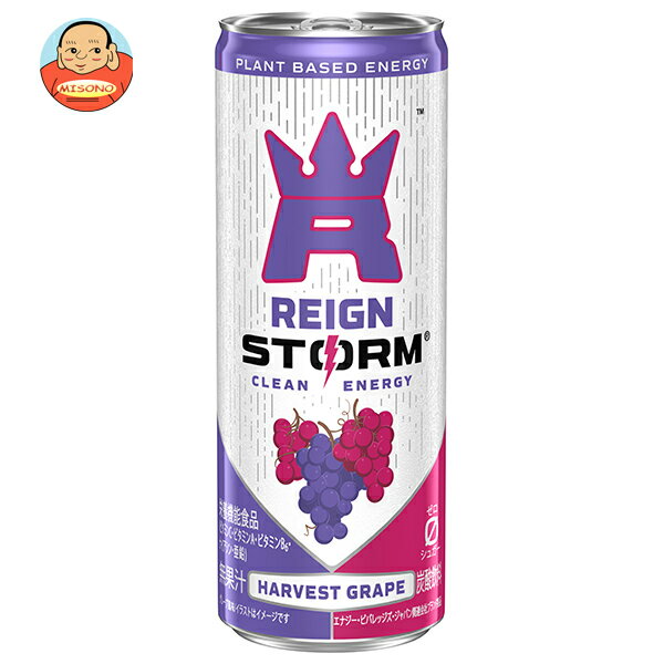 アサヒ飲料 レインストーム ハーベストグレープ 250ml缶×30本入｜ 送料無料 エナジードリンク 炭酸 栄養のサムネイル