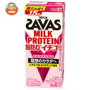 明治 ザバス MILK PROTEIN(ミルクプロテイン) 脂肪0 イチゴ風味 200ml紙パック×24本入 メーカー 問屋直送| 送料無料 乳性 プロテイン ...