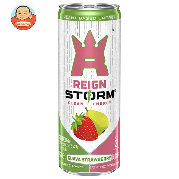 アサヒ飲料 レインストーム グァバストロベリー 250ml缶×30本入｜ 送料無料 エナジードリンク 炭酸 栄養のサムネイル