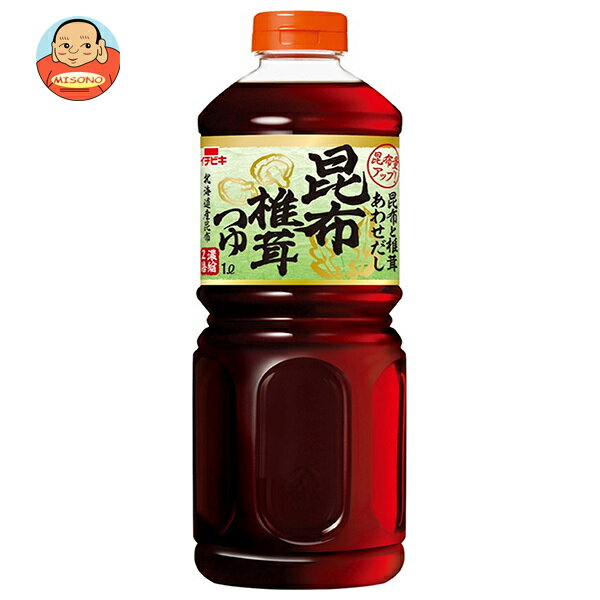 イチビキ あわせだし 昆布椎茸つゆ 1Lペットボトル×8本入｜ 送料無料 一般食品 調味料 濃縮2倍 希釈用