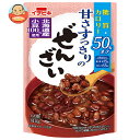 イチビキ 甘さすっきりの糖質・カロリー50%オフぜんざい 140g×20(10×2)袋入| 送料無料 ぜんざい レトルト 糖質 カロリー デザート