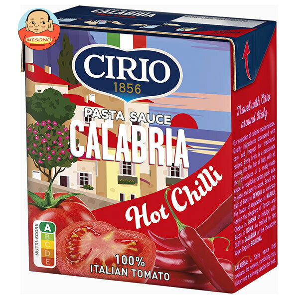 モンテ物産 チリオ パスタソース カラブリア トマト&唐辛子 340g紙パック×12個入×(2ケース)｜ 送料無料..