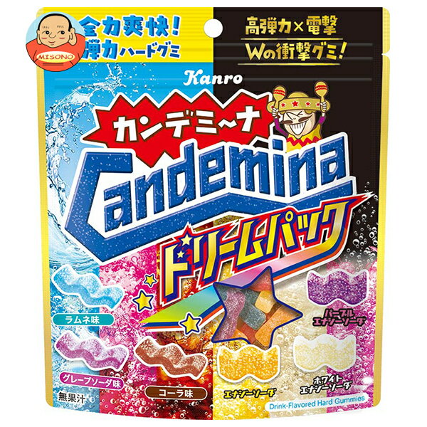 カンロ カンデミーナグミ ドリームパック 152g×4袋入×(2ケース)｜ 送料無料 お菓子 袋 グミ ハード食感