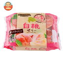 和歌山産業 蔵王高原農園 山梨県産白桃ゼリー (68g×4)×12袋入| 送料無料 お菓子 おやつ ゼリー フルーツ