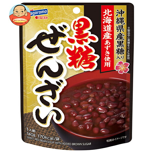 はごろもフーズ 黒糖ぜんざい 140g×20袋入×(2ケース)｜ 送料無料 お菓子 和菓子 ぜんざい