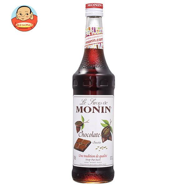 日仏貿易 モナン チョコレート・シロップ 700ml瓶×6本入×(2ケース)｜ 送料無料 シロップ ノンアルコール ノンアル カフェ フレーバー 割材 チョコレート チョコ