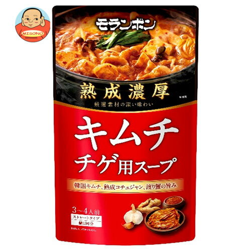 モランボン 熟成濃厚 キムチチゲ用スープ 750g×10袋入×(2ケース)｜ 送料無料 調味料 カレー やさい 中..