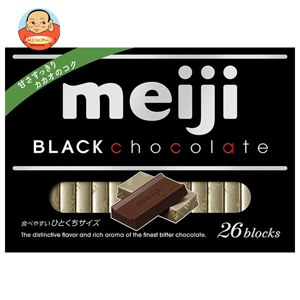 明治 ブラックチョコレートBOX 120g(26枚)×6箱入×(2ケース)｜ 送料無料 お菓子 チョコ meiji ポリフェ..