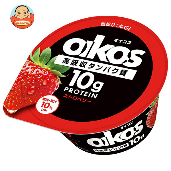 【チルド商品】ダノンジャパン ダノンオイコス ヨーグルト 高吸収タンパク質 ストロベリー 113g×12個入..