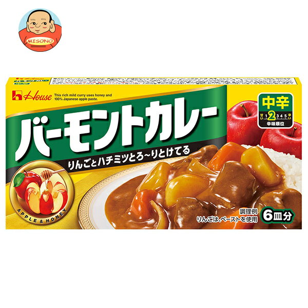 ハウス食品 バーモントカレー 中辛 115g×10個入｜ 送料無料 調味料 カレー ルウのサムネイル