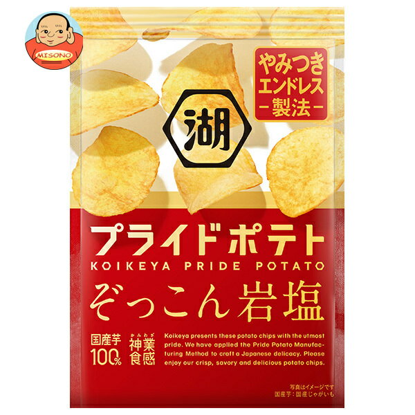 コイケヤ PRIDE POTATO(プライドポテト) ぞっこん岩塩 55g×12袋入| 送料無料 お菓子 スナック菓子 塩 しお味