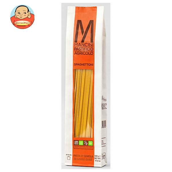 モンテ物産 マンチーニ スパゲットーニ 2.4mm 500g×12袋入｜ 送料無料 パスタ 乾麺 スパゲッティ