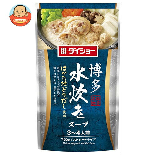 ダイショー 博多水炊きスープ 750g×10袋入×(2ケース)｜ 送料無料 水炊き 鍋 スープ だし 鶏がらスープ ..
