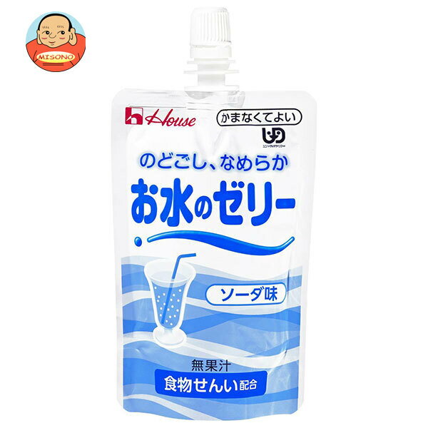 楽天飲料 食品専門店 味園サポートハウス食品 お水のゼリー ソーダ味 120g×40本入×（2ケース）｜ 送料無料 ゼリー ゼリー飲料 ダイエット 介護 食物繊維 水分補給 熱中症対策 かまなくてよい