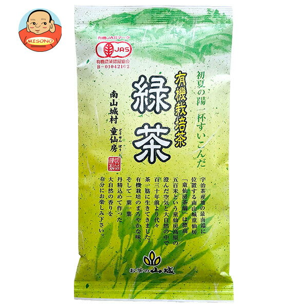 山城物産 有機栽培茶 宇治茶 童仙房 100g×10袋入｜ 送料無料 嗜好品 茶飲料 茶葉 緑茶 宇治茶 京都 有機栽培 有機JAS