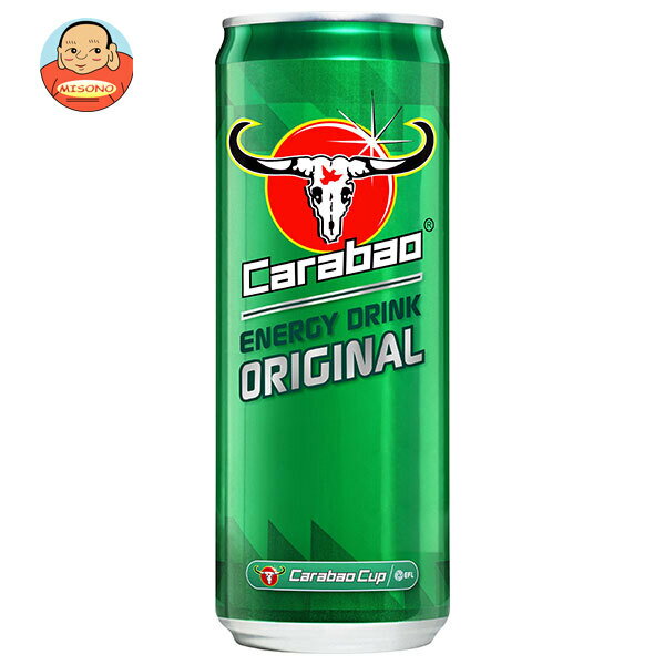 荒井商事 カラバオ エナジードリンク 250ml缶×24本入×(2ケース)｜ 送料無料 炭酸飲料 Carabao タイ カフェイン ビタミン 栄養ドリンク ..