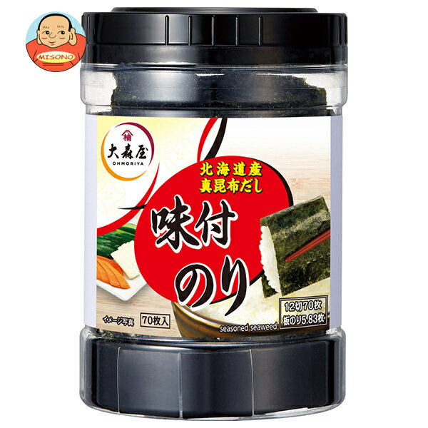 大森屋 味付卓上70 (12切70枚)×30個入｜ 送料無料 乾物 海苔 味付海苔 のり