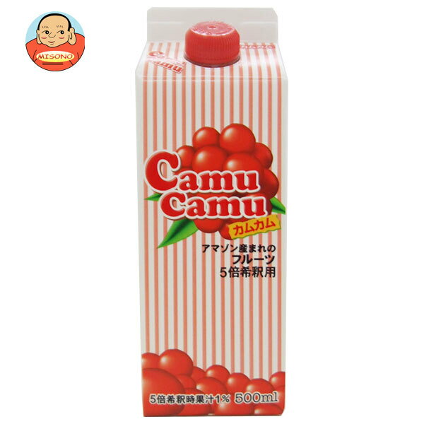 ジーエスフード GS カムカム 5倍希釈 500ml紙パック×12本入｜ 送料無料 果汁飲料 希釈用 カムカム CAMU..
