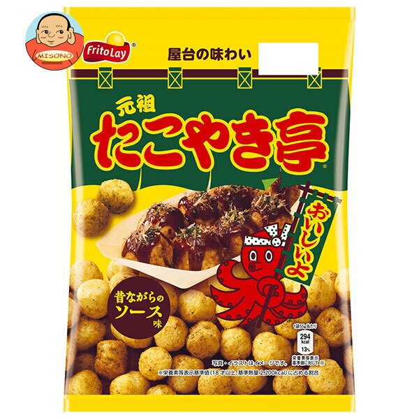 カルビー 元祖たこやき亭 昔ながらのソース味 55g×12袋入｜ 送料無料 お菓子 スナック菓子 たこやき味