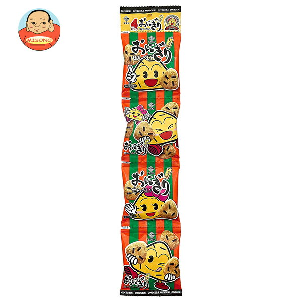 マスヤ 4連 おにぎりせんべい 56g(14g×4袋)×12袋入｜ 送料無料 お菓子 おつまみ・せんべい 袋 米菓 醤油 しょうゆ