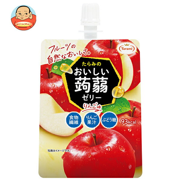 たらみ おいしい蒟蒻ゼリー りんご味 150gパウチ×30本入×(2ケース)｜ 送料無料 ゼリー飲料 こんにゃく アップル パウチ 低カロリー