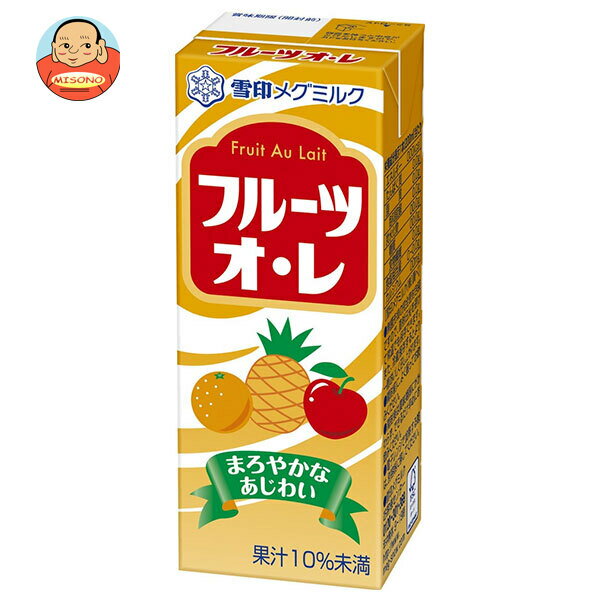 雪印メグミルク フルーツオ・レ 200ml紙パック×18本入×(2ケース)｜ 送料無料 フルーツオレ 雪印 紙パック カルシウム MEGMILK
