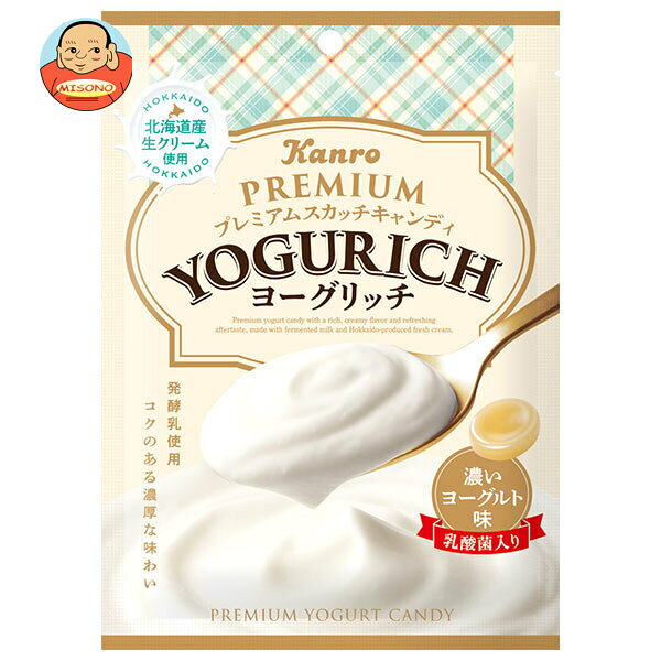 カンロ ヨーグリッチ キャンディ 66g×6袋入×(2ケース)｜ 送料無料 お菓子 あめ キャンディー 袋 ヨーグルト味
